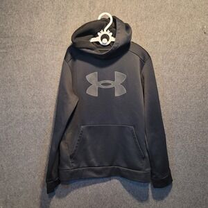 Under Armour Boys Fleece Hoodie Pullover Gray Youth Size YLG